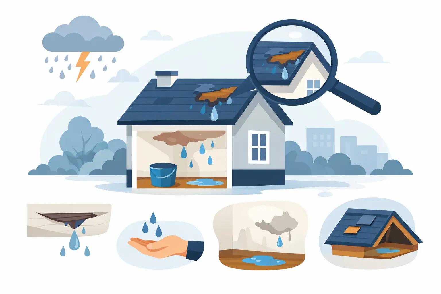 10 Roof Leak Warning Signs to Catch Early